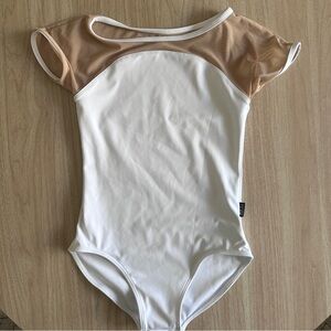TIGER FRIDAY white Leotard with mesh size CXL